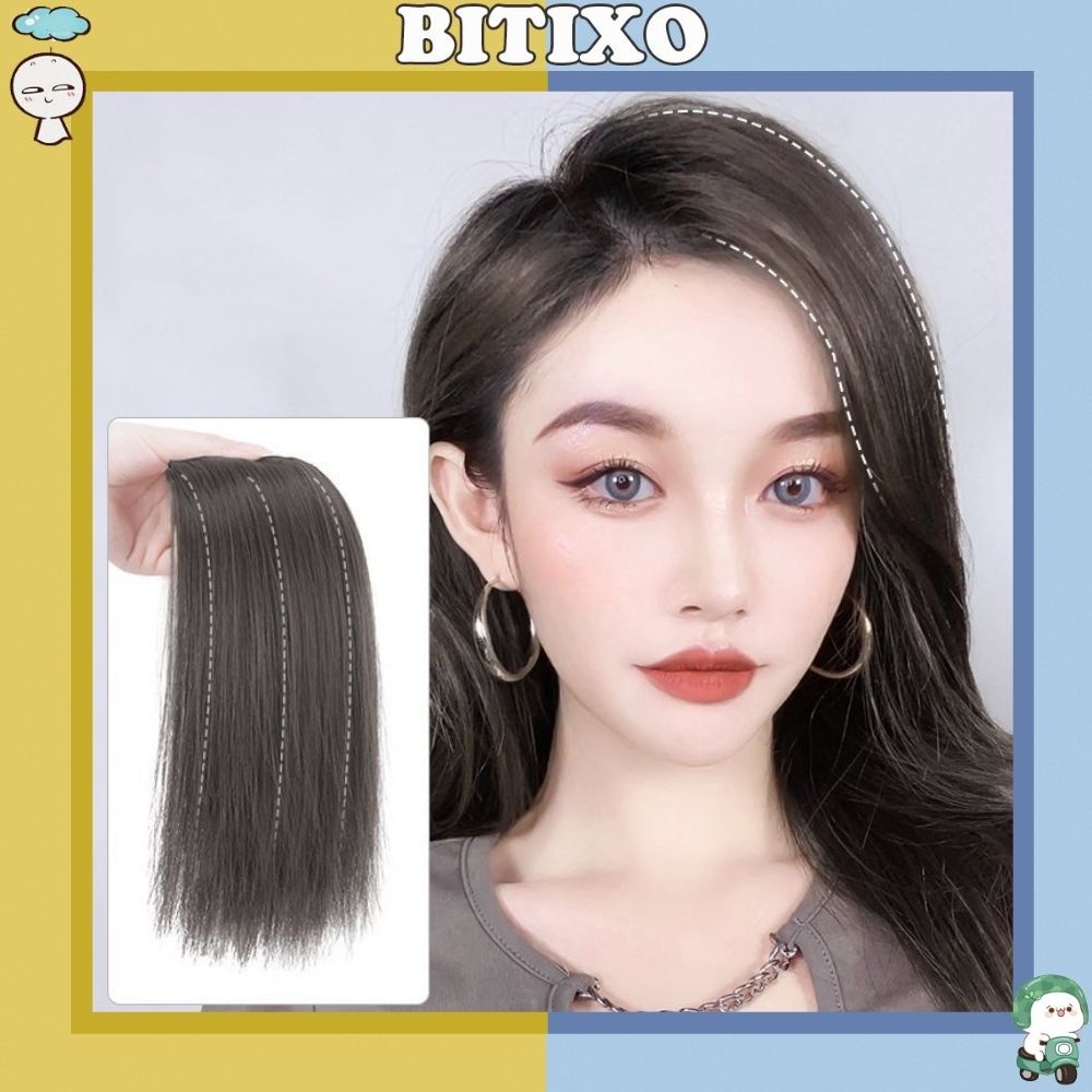 Tóc giả kẹp phồng chân tóc Bitixo tóc giả kẹp chữ u thẳng dài TG13