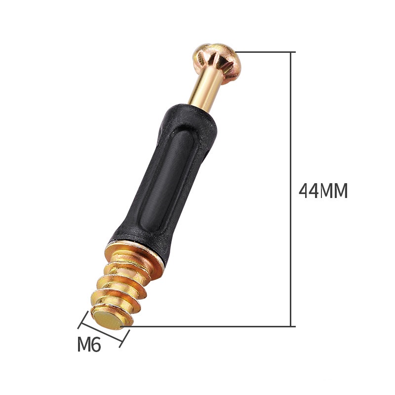 Ốc Cam Liên Kết Gỗ Thân Đen, Chốt Đỡ Kệ Cài Âm Chốt Hãm Đợt Loại Dài 2 Chi Tiết Và 3 Chi Tiết Thành Phần BLUKA