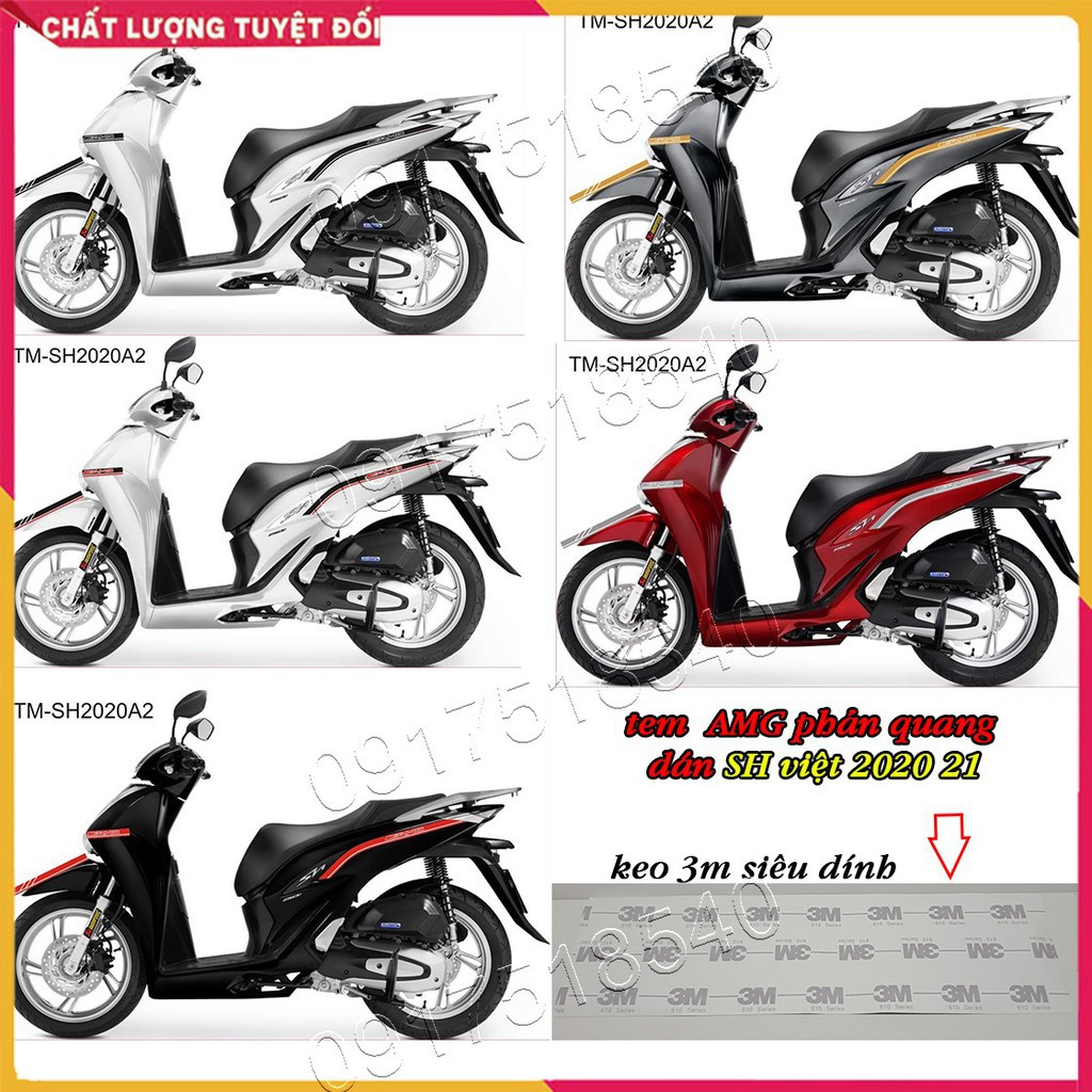 Tem Chỉ AMG Phản Quang 3M Dán SH Việt 2020 - 2021 (Loại 1)