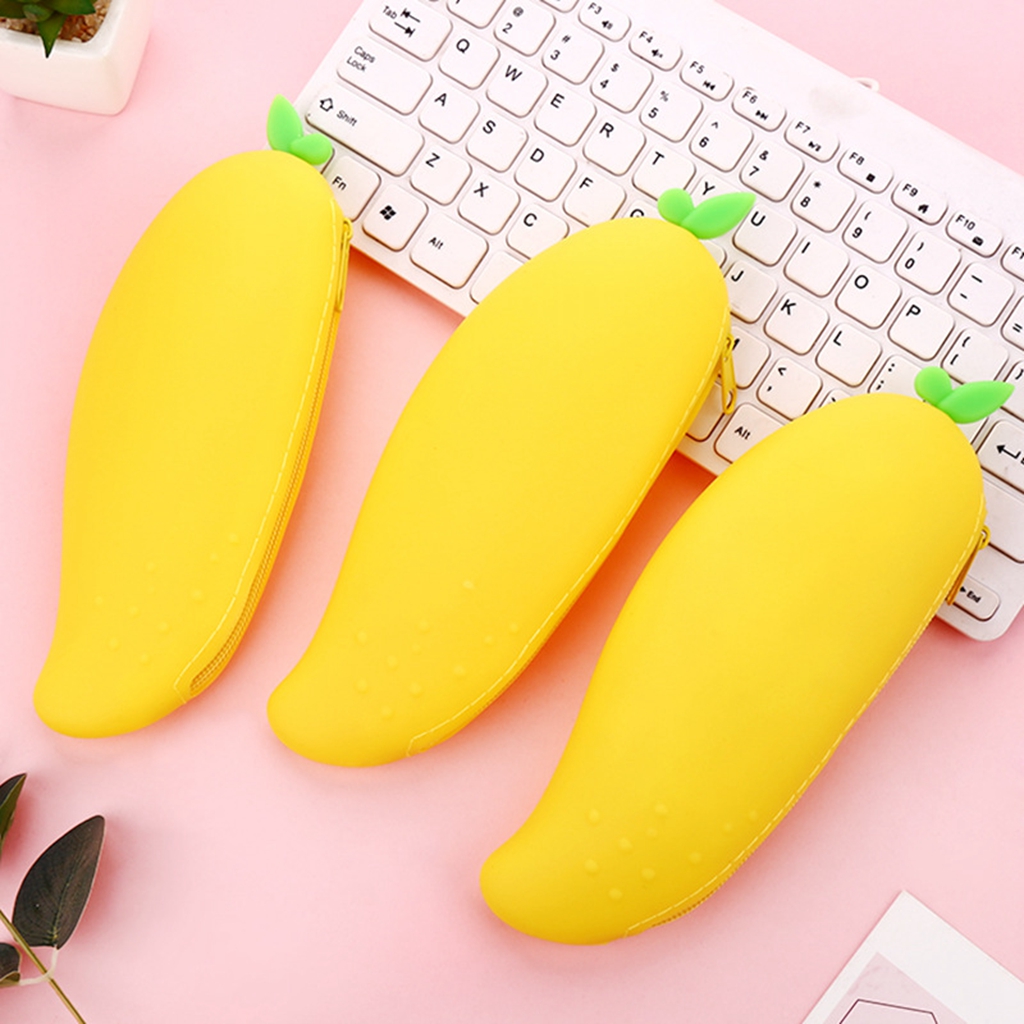 Túi bút silicon thiết kế đơn giản cho học sinh