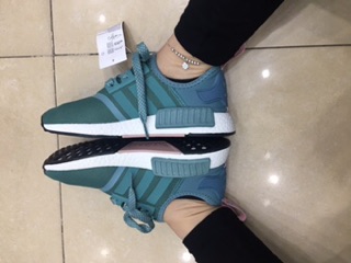 Giày thể thao Sneaker nmd xanh mint( tặng móc khoá giày )