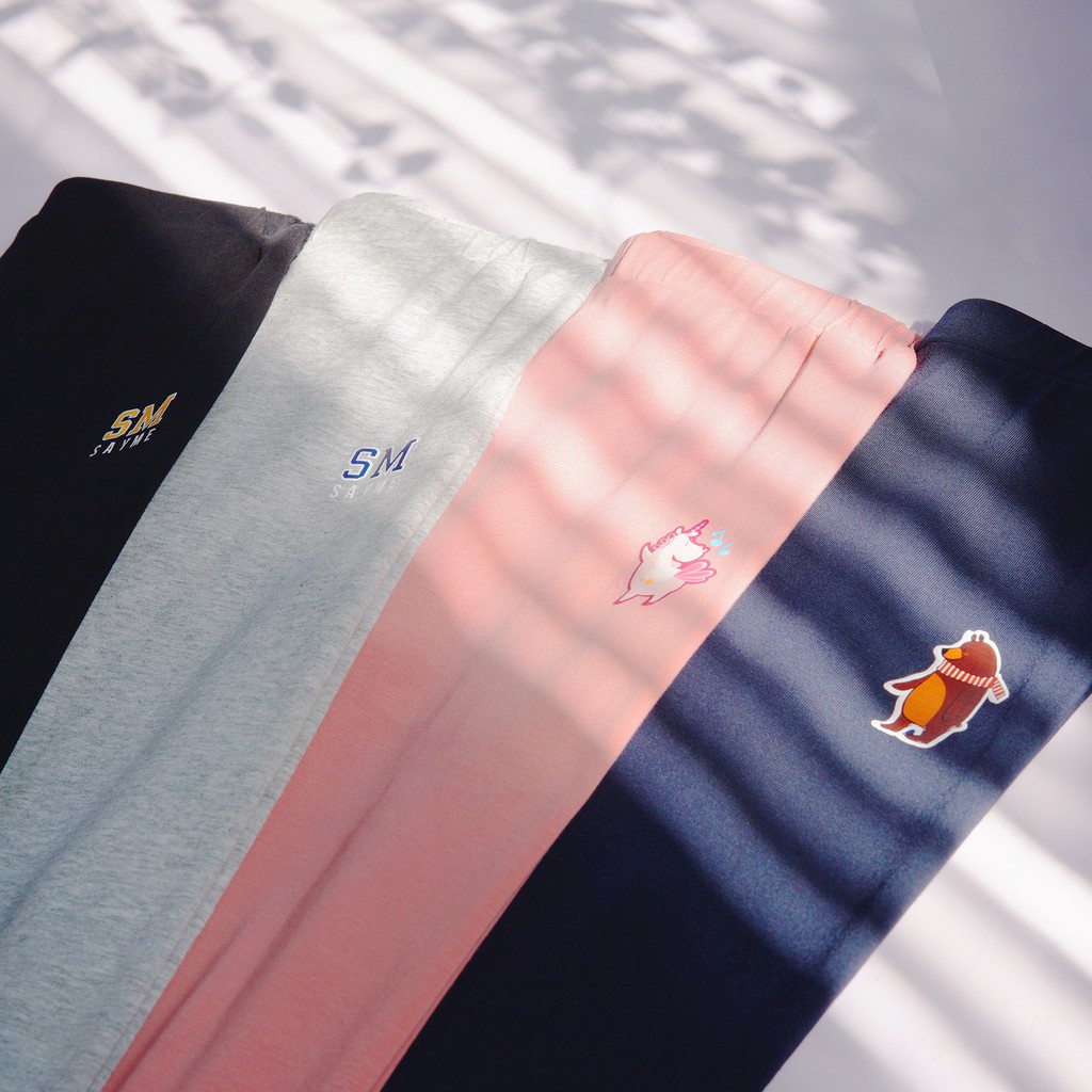 Quần legging bé gái SAYME quần dài thu đông mặc nhà cotton co giãn GBIB0001-2