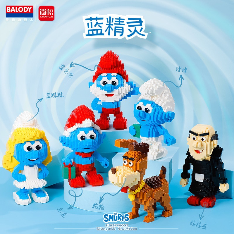 Hoạt Hình Bộ Sưu Tập Mô Hình Đồ Chơi the smurfs balody mini Khối Gạch anime 18349 Làm Quà Tặng Sinh Nhật Cho Bé Gái