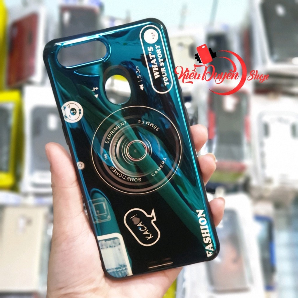 Ốp lưng Realme 2 hình máy ảnh kèm giá đỡ và dây đeo
