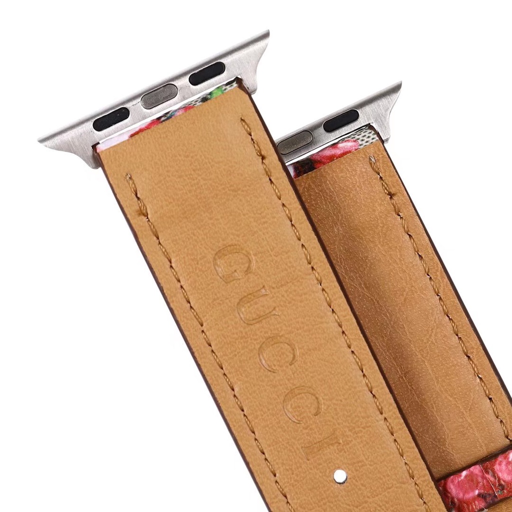Dây da đồng hồ đeo tay 5 màu 40mm 44mm thời trang thích hợp cho Apple Iwatch Series 6 5 Se 4 3 2 Iphone Watch 38mm 42mm