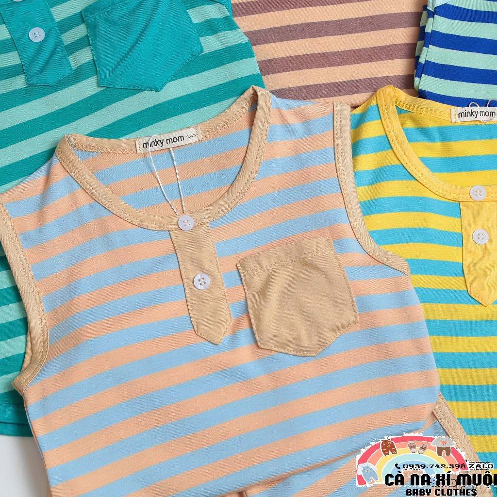 SIZE ĐẠI(28-44kg)FREESHIPBộ Sát Nách Cotton Lạnh CANA'S Hàng Chuẩn Họa Tiết Dể Thương Cho Bé Gái Bé Trai