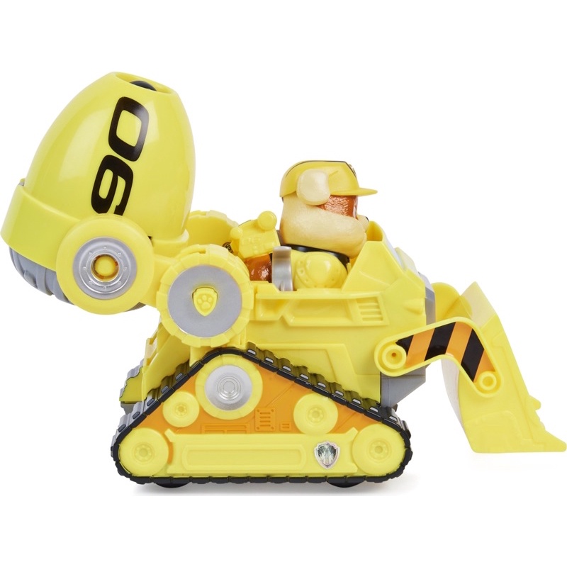 Đồ chơi Paw patrol: Bộ xe Rubble có công năng bắn thanh đen