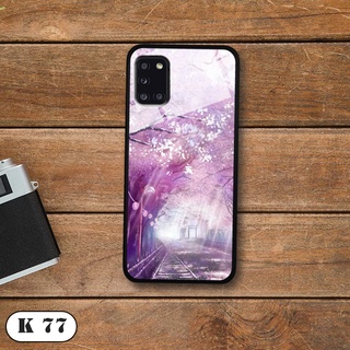 Ốp lưng Samsung Galaxy A31  - Lưng kính 3D