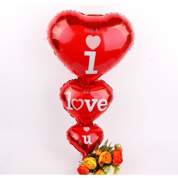 Bong bóng trái tim 3 trong 1 dùng trang trí tiệc