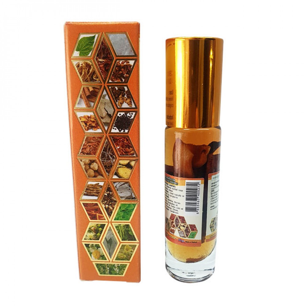 Dầu lăn 26 vị Herbal Liquid Balm Thái (vàng)