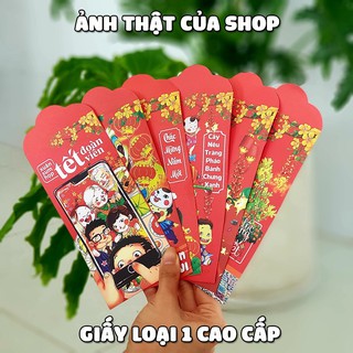 Set 200 bao lì xì tết 2024 Xuân Giáp Thìn Giá Sỉ giao đủ mẫu (Mẫu 1)