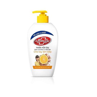 Nước Rửa Tay Diệt Khuẩn Lifebouy 500g Cho Tay Làm Bếp, kháng khuẩn, sạch da tay, dưỡng ẩm, hương chanh thơm lâu