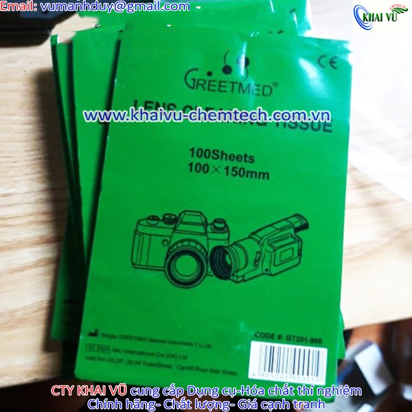 Giấy lau kính hiển vi 10x15cm (1 tập gồm 100 tờ)