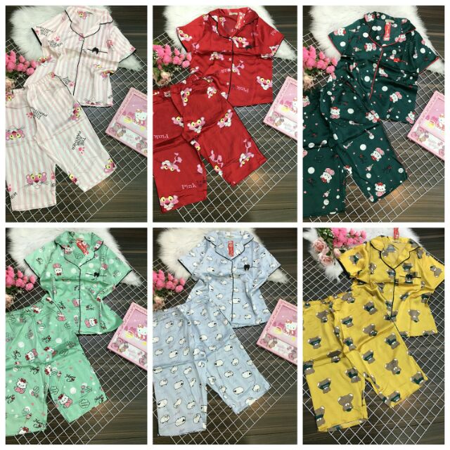 Đồ bộ lụa satin