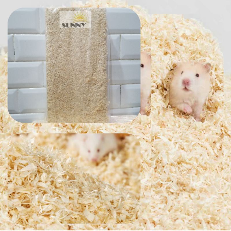 Mùn cưa nén 1kg lót chuồng hamster, thỏ, bọ, nhím