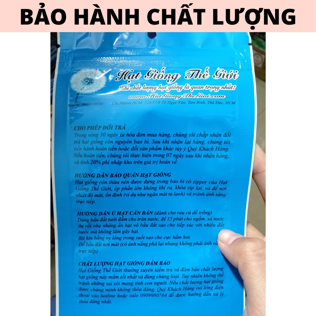 [Gói 2000 Hạt] Hạt Giống Rau Xà Lách Đỏ Xoăn Ruby  (tặng kèm phân rơm)