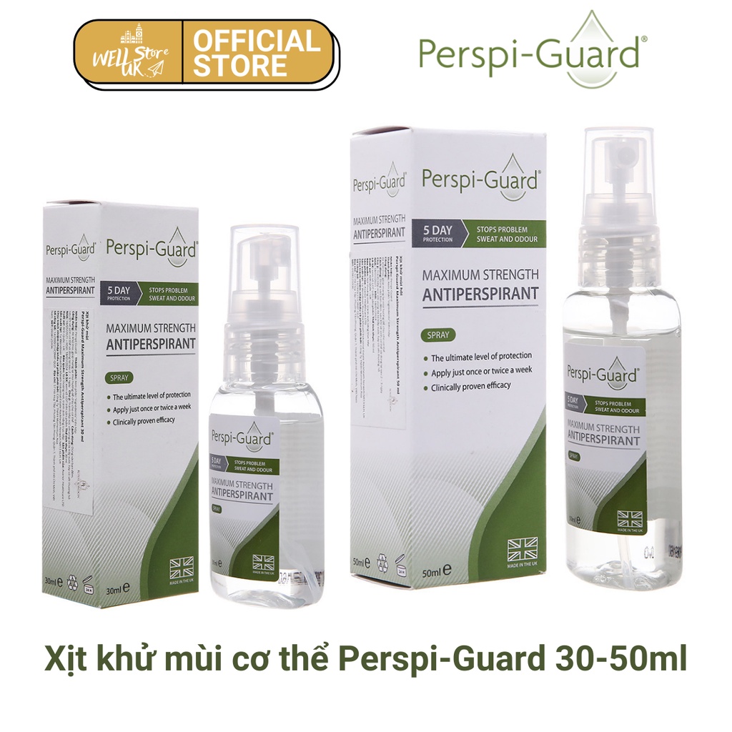 Xịt Ngăn Mùi Perspi-Guard Maximum Strength Antiperspirant Spray Khử Mồ Hôi Vượt Trội 50ml