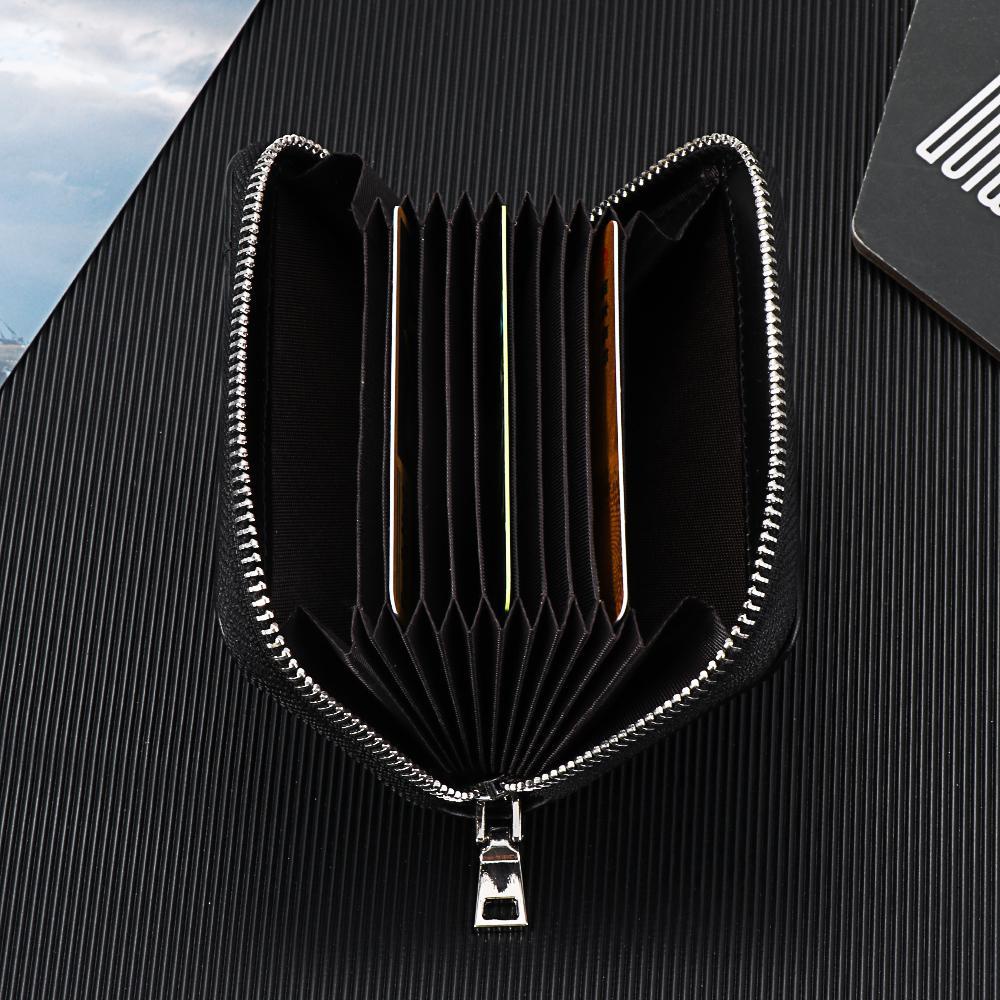 Ví Da Đựng Tiền Xu Có Khóa RFID Cho Nam Và Nữ