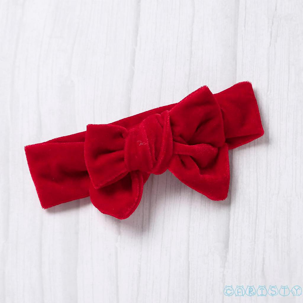 Set Áo Liền Quần + Băng Đô Nơ Đáng Yêu Cho Bé Gái