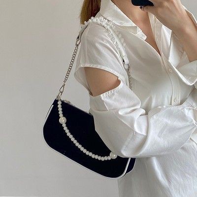 Túi ví đeo vai quai ngoc trai T48
