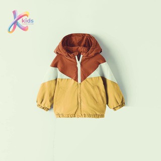 Áo khoác mũ phối màu Zara xuất dư