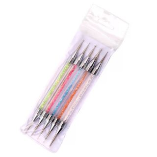 Bút chấm bi cán đá bộ 5 cây