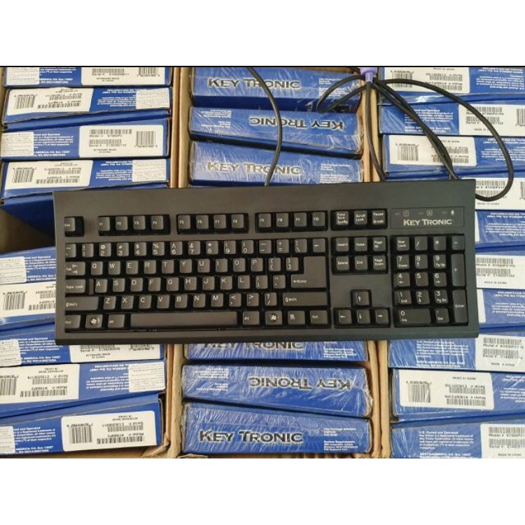 Bàn phím PS2 Key Tronic mới 100% - cổng tròn