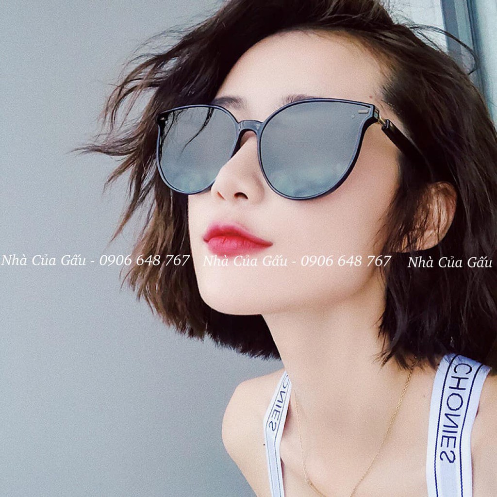 Mắt kính nữ thời trang 2 màu trắng, đen sống ảo sành điệu NCG07
