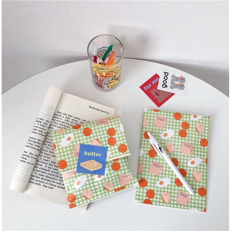 Set 5 túi giấy đựng quà, đựng bánh trứng sốt cà chua