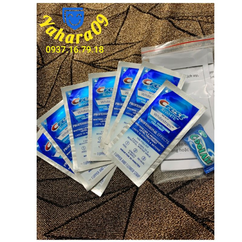 CHÍNH HÃNG - Miếng Dán Trắng Răng Crest 3D White