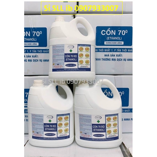 Cồn Y tế 4,5 LÍT, 70 độ -Sát Trùng Diệt khuẩn