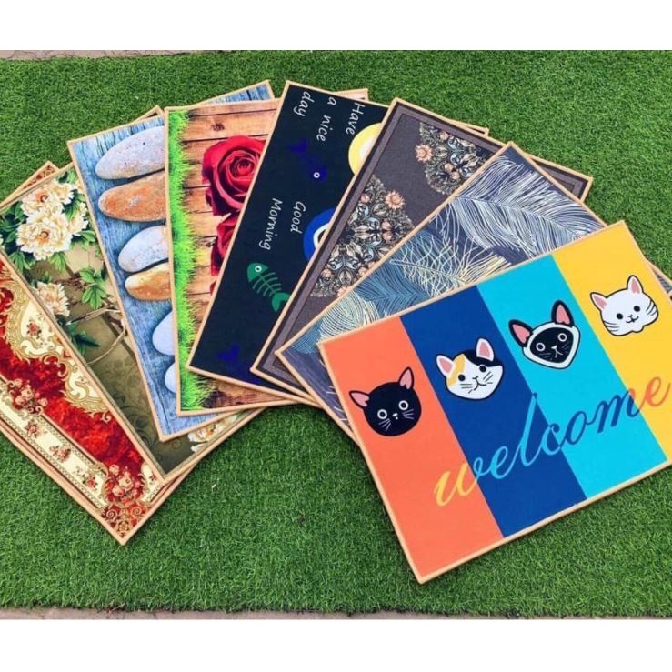 Thảm Chùi Chân San Hô Siêu Thấm Nhiều Màu