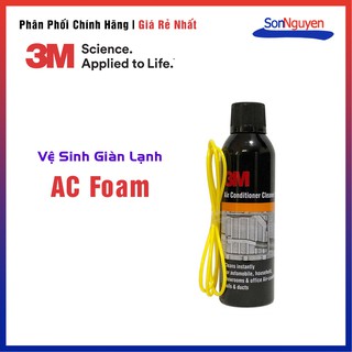 [Sonnguyen_Official] Dung dịch vệ sinh dàn lạnh, điều hòa xe ô tô 3M AC Foam Cleaner 250mL - Chính hãng 3M