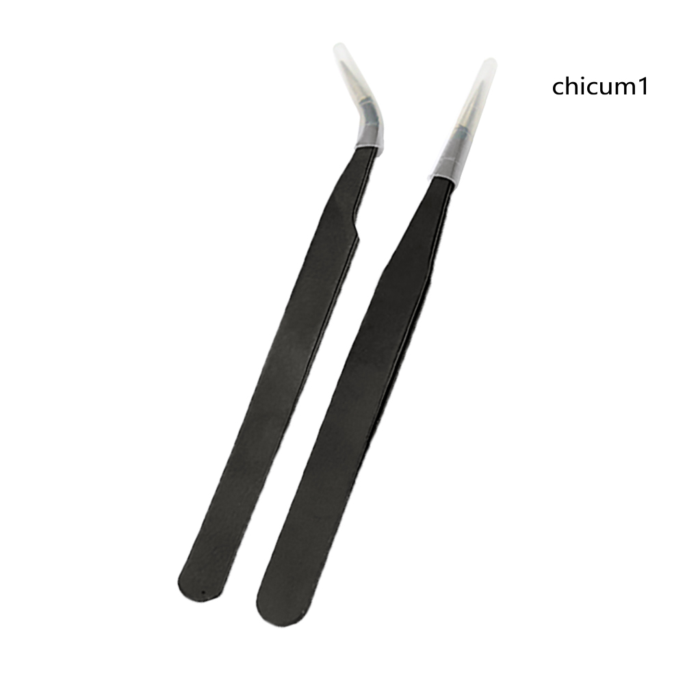 Bộ 2 Nhíp Gắp Lông Mi Cong / Thẳng Chuyên Dụng Cho Nối Mi