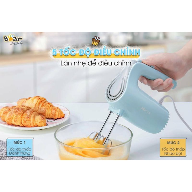 Máy đánh trứng cầm tay Bear DDQ-B02P5 tiện lợi và đảm bảo an toàn tuyệt đối