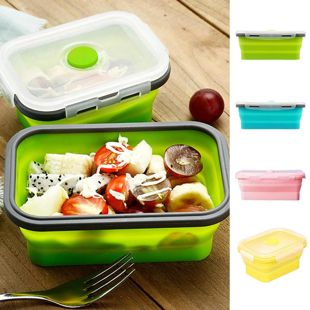 Hộp đựng cơm trưa hâm nóng bằng silicone có thể gấp gọn