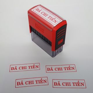 Dấu đã chi tiền kích thước 47x14mm - td-217