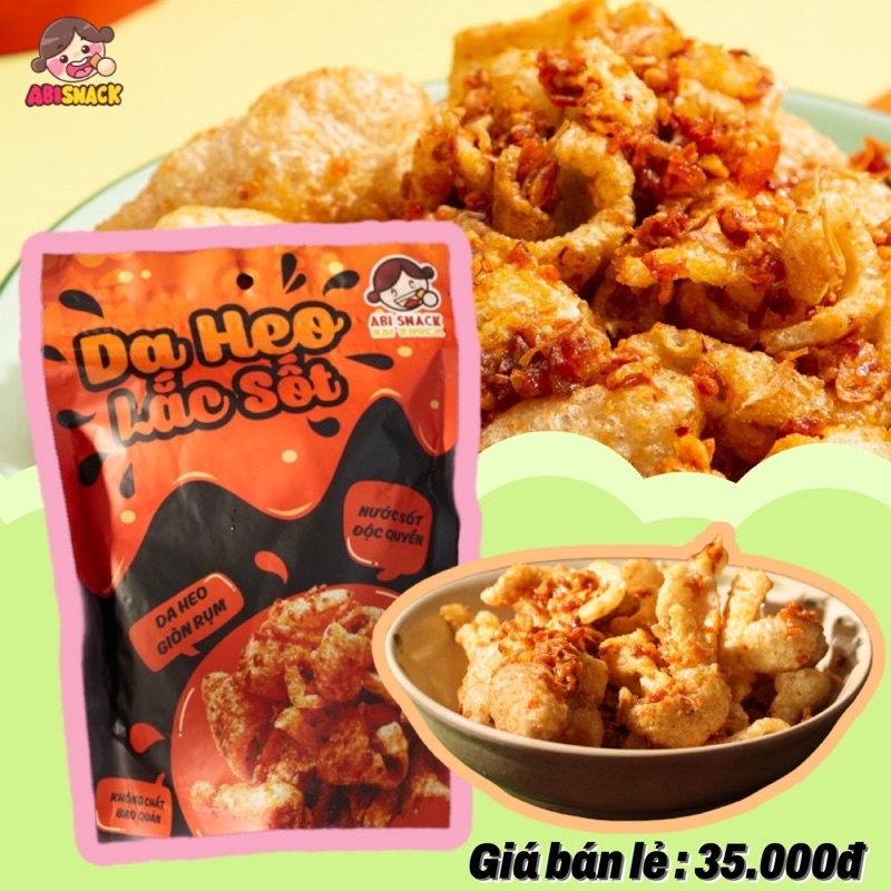 [ABI SNACK] DA HEO LẮC SỐT BÁNH TRÁNG ABI