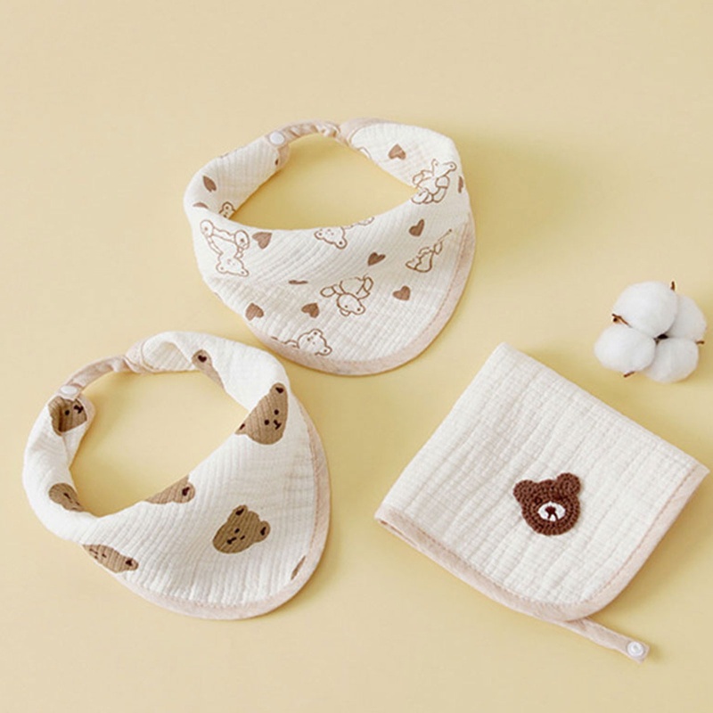 Khăn Cotton Mềm Mại Hình Vuông Tiện Dụng Cho Em Bé