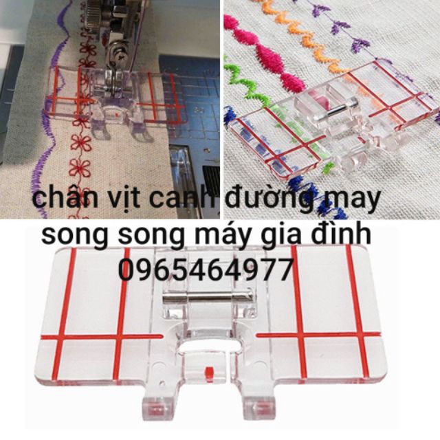 Chân vịt may song song, may trang trí song song máy may gia đình