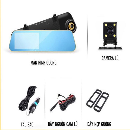 Camera hành trình gắn gương M43, độ phân giải full HD, hỗ trợ quay ban đêm, bảo hành 12 tháng | WebRaoVat - webraovat.net.vn