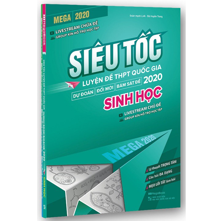 {sale 50%} Sách Megabook 2020 - Siêu Tốc Luyện Đề THPT Quốc Gia 2020 - Sinh Học