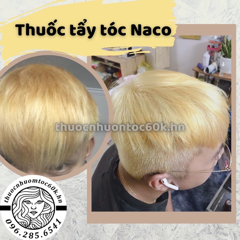 Thuốc tẩy tóc NACO, bột tẩy tóc NACO, tẩy tóc vàng, nhuộm tóc bạch kim