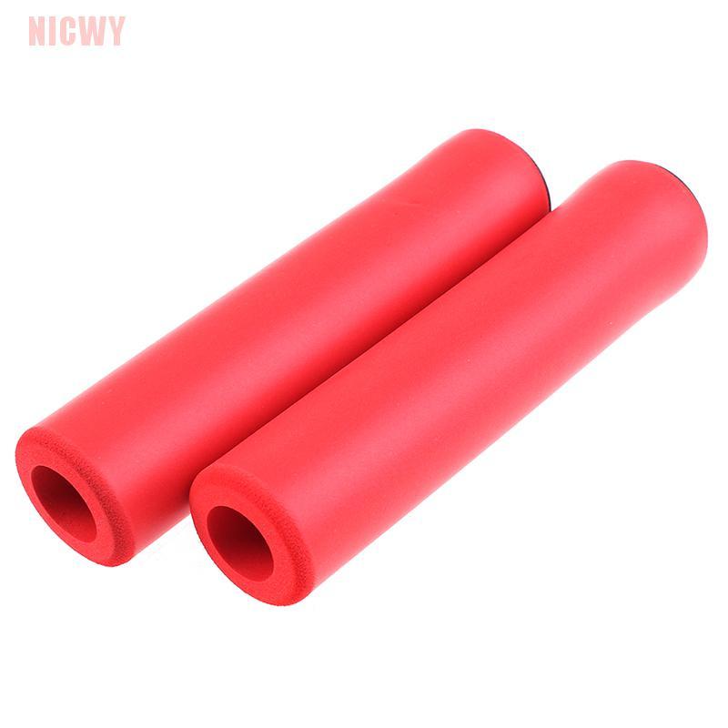 2 Vỏ Bọc Tay Cầm Xe Đạp Bằng Silicone Mềm Chống Trượt