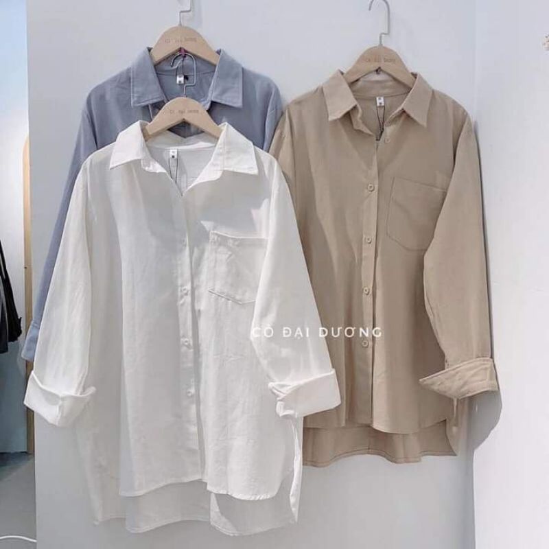 Sơ mi thô đũi form dấu quần