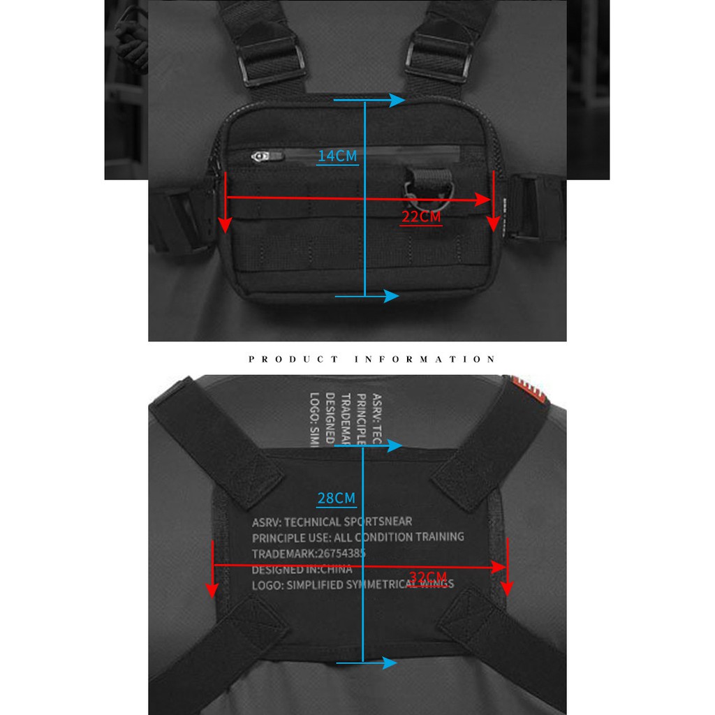 Túi thể thao đeo chéo ngực phong cách Hip Hop tp099 cho nam | BigBuy360 - bigbuy360.vn