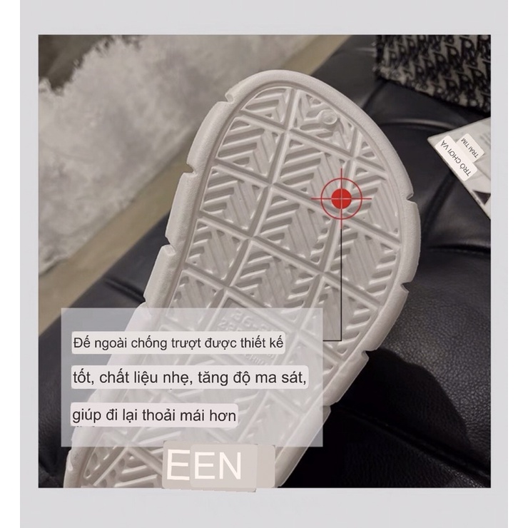 DÉP BÁNH MÌ NỮ ĐẾ CAO 6-7CM, KÈM STICKER HOT TREND STICK HÌNH NGƯỜI MẢRIO 3d(chọn tăng 1 size)