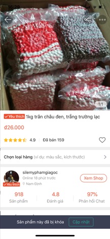 1kg trân châu trường lạc