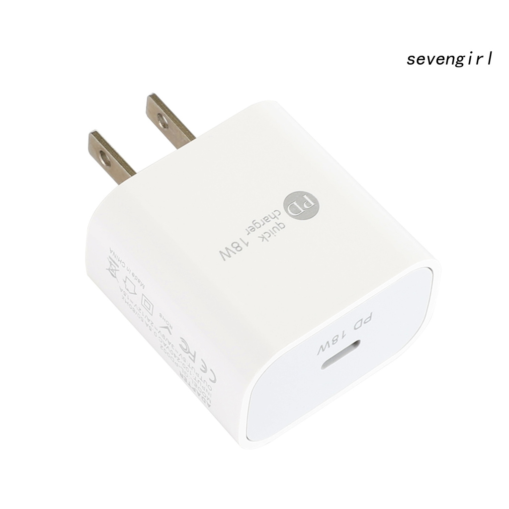 Bộ Sạc Nhanh Mini Pd 18w Phích Cắm Eu / Us Dành Cho Điện Thoại