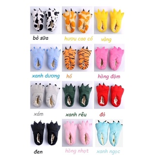 Dép hình bàn chân thú đi trong nhà,phụ kiện bộ đồ hình thú